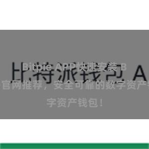 Bitpie APP快速安装 Bitpie官网推荐，安全可靠的数字资产钱包！