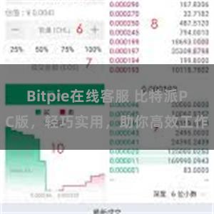 Bitpie在线客服 比特派PC版，轻巧实用，助你高效工作