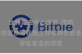 比特派去中心资产  将助记词按划定抄写在纸上并保存在安全的所在