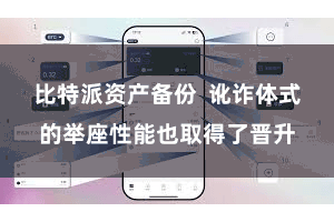 比特派资产备份  讹诈体式的举座性能也取得了晋升