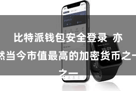 比特派钱包安全登录  亦然当今市值最高的加密货币之一