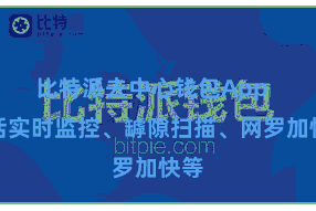 比特派去中心钱包App  包括实时监控、罅隙扫描、网罗加快等
